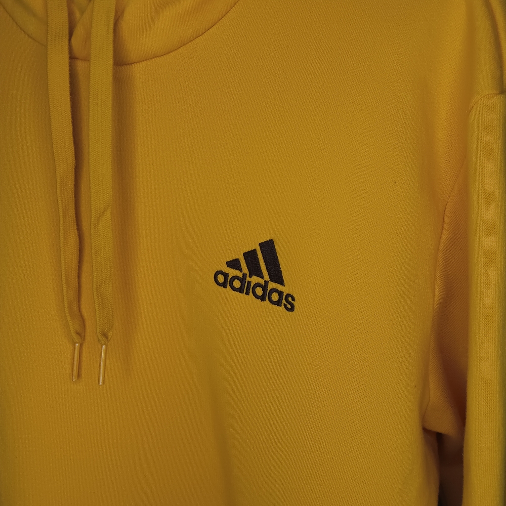 Adidas Men's Yellow Hoodie